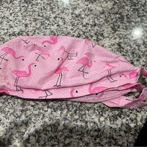 Flamingo scrub cap